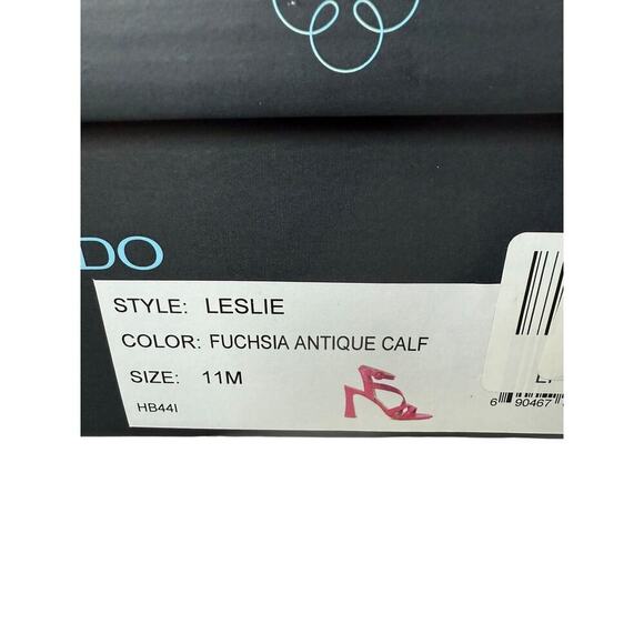 Bernardo Women's Fuchsia Antique Calf Leslie Sandals Size 11M - Picture 6 of 8